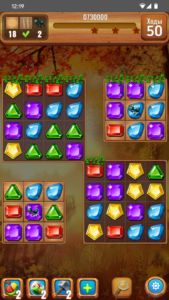 Самоцветы кристаллы Три в ряд 2